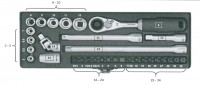 Proxxon 23078 32 Piece Socket Set spare Parts